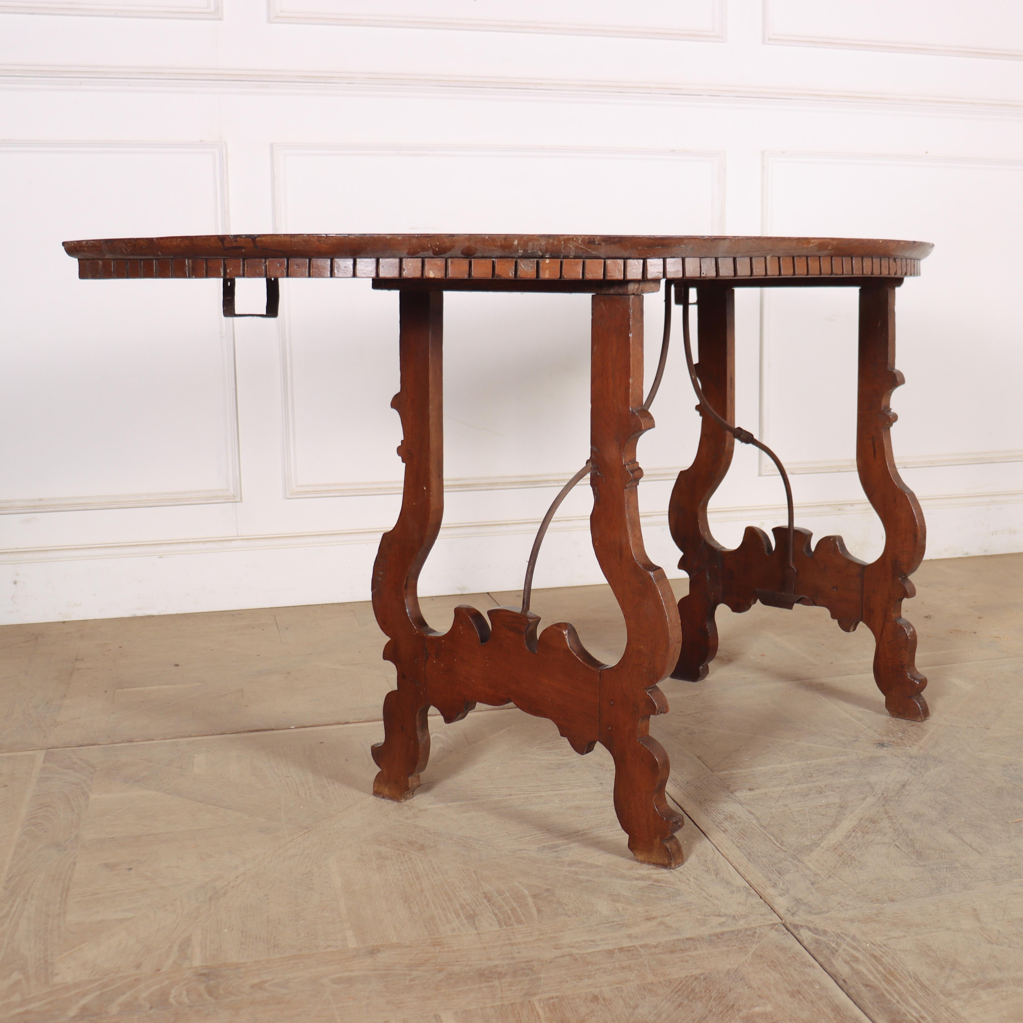 Italian Walnut Console Tables For Sale 4