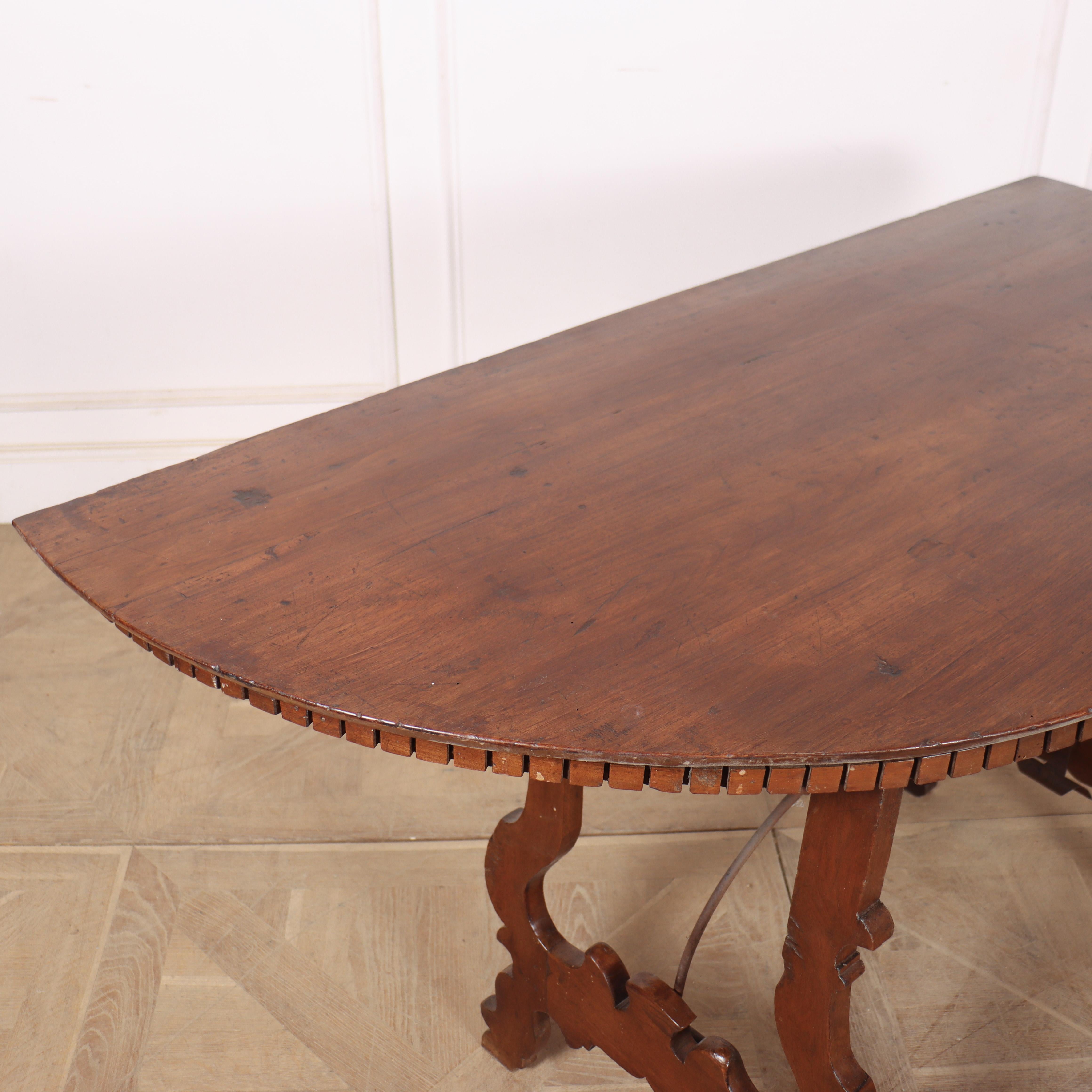 Italian Walnut Console Tables For Sale 5