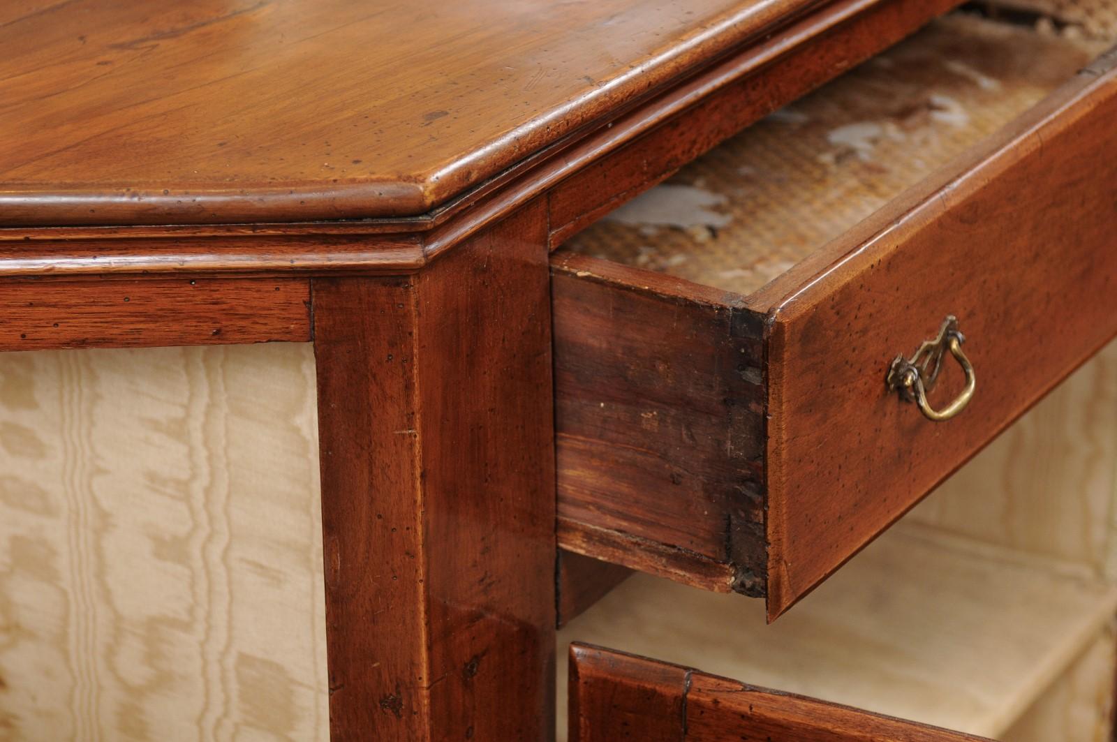 Italian Walnut Credenza, Early 19th Century In Good Condition In Atlanta, GA