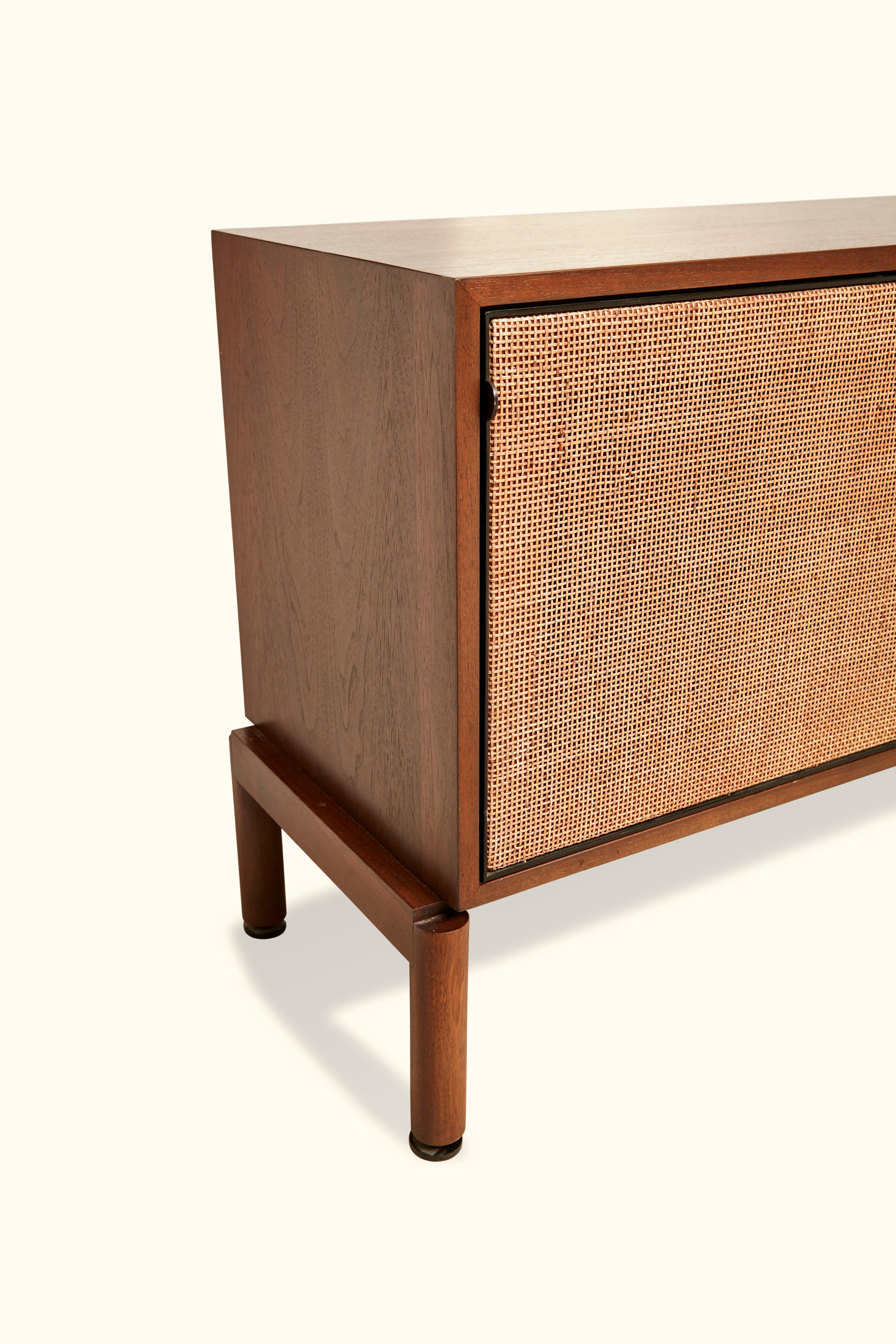Italian Walnut Credenza with Caned Front 2