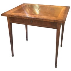 Italian Walnut Diminutive Writing Table, 19th Century