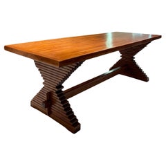 Table de salle à manger en noyer italien