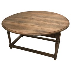 Italian Walnut Drop-Leaf Table