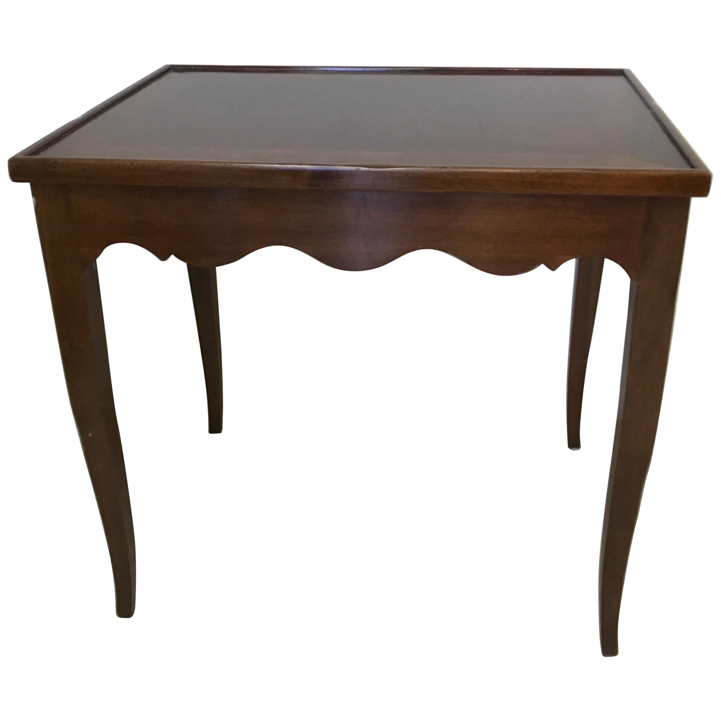 Italian Walnut Flip Top Game Table For Sale