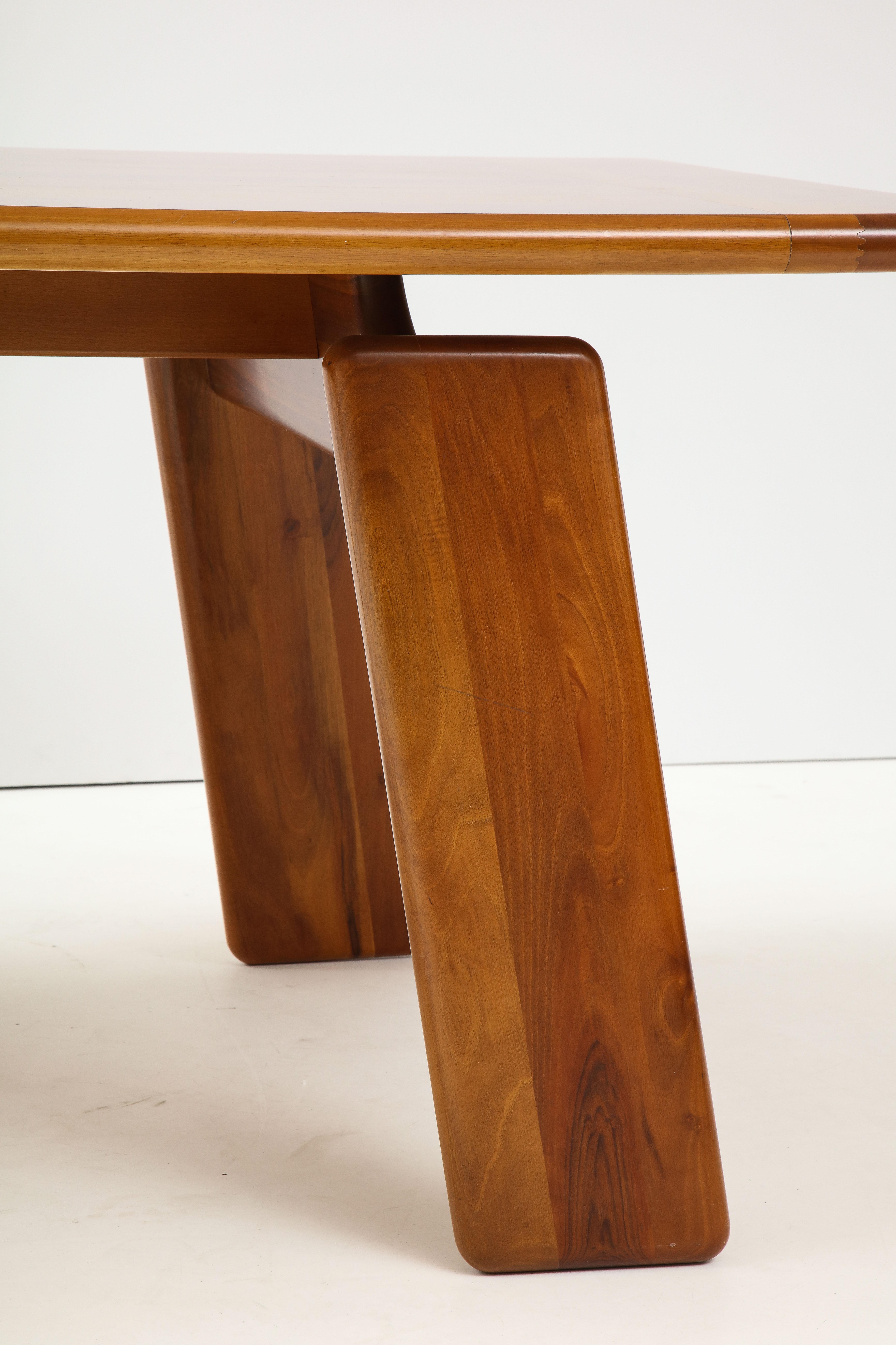 Italian Walnut Floating Dining Table by Afra and Tobia Scarpa for Mobil Girgi 8
