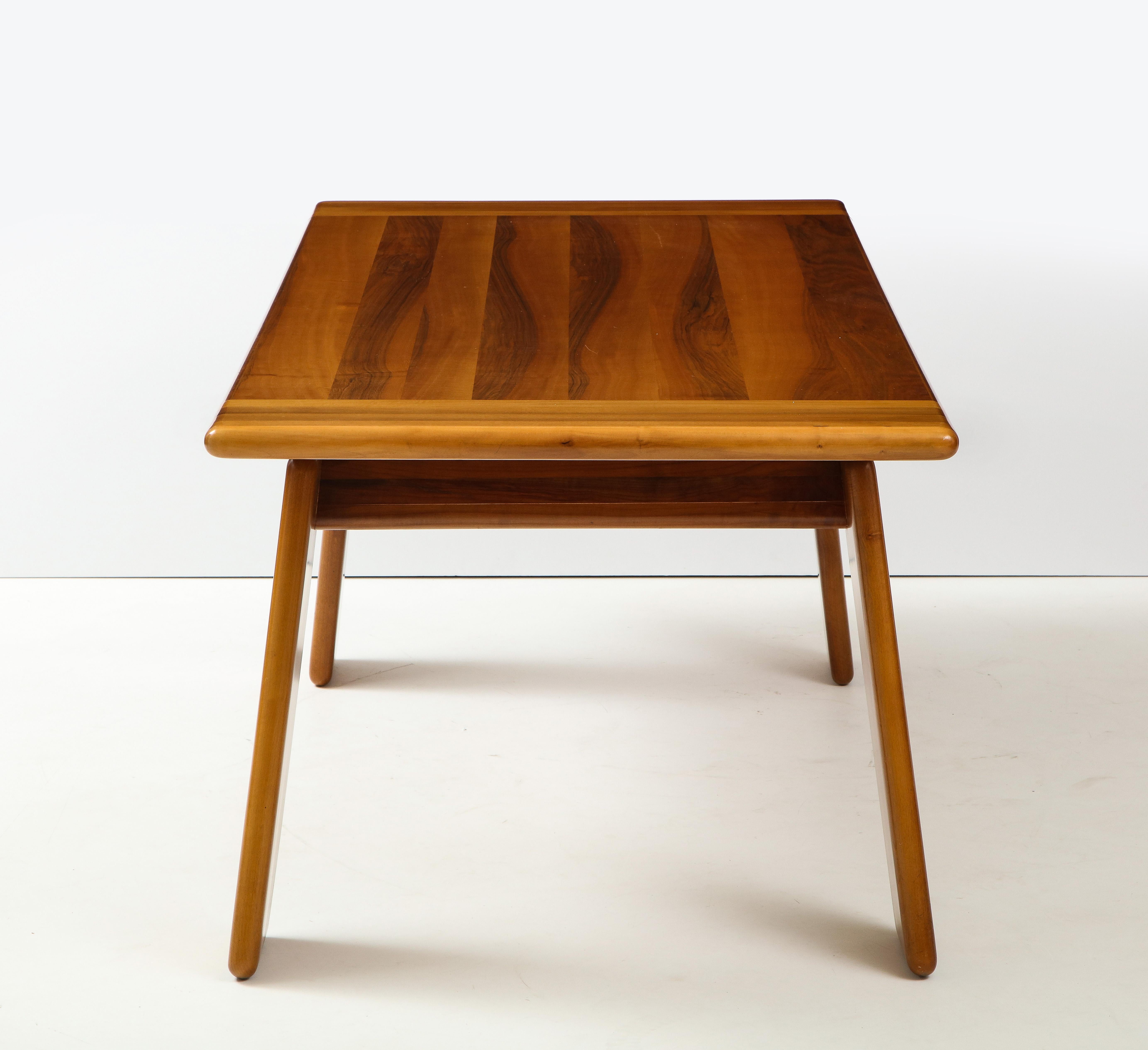 Italian Walnut Floating Dining Table by Afra and Tobia Scarpa for Mobil Girgi 2