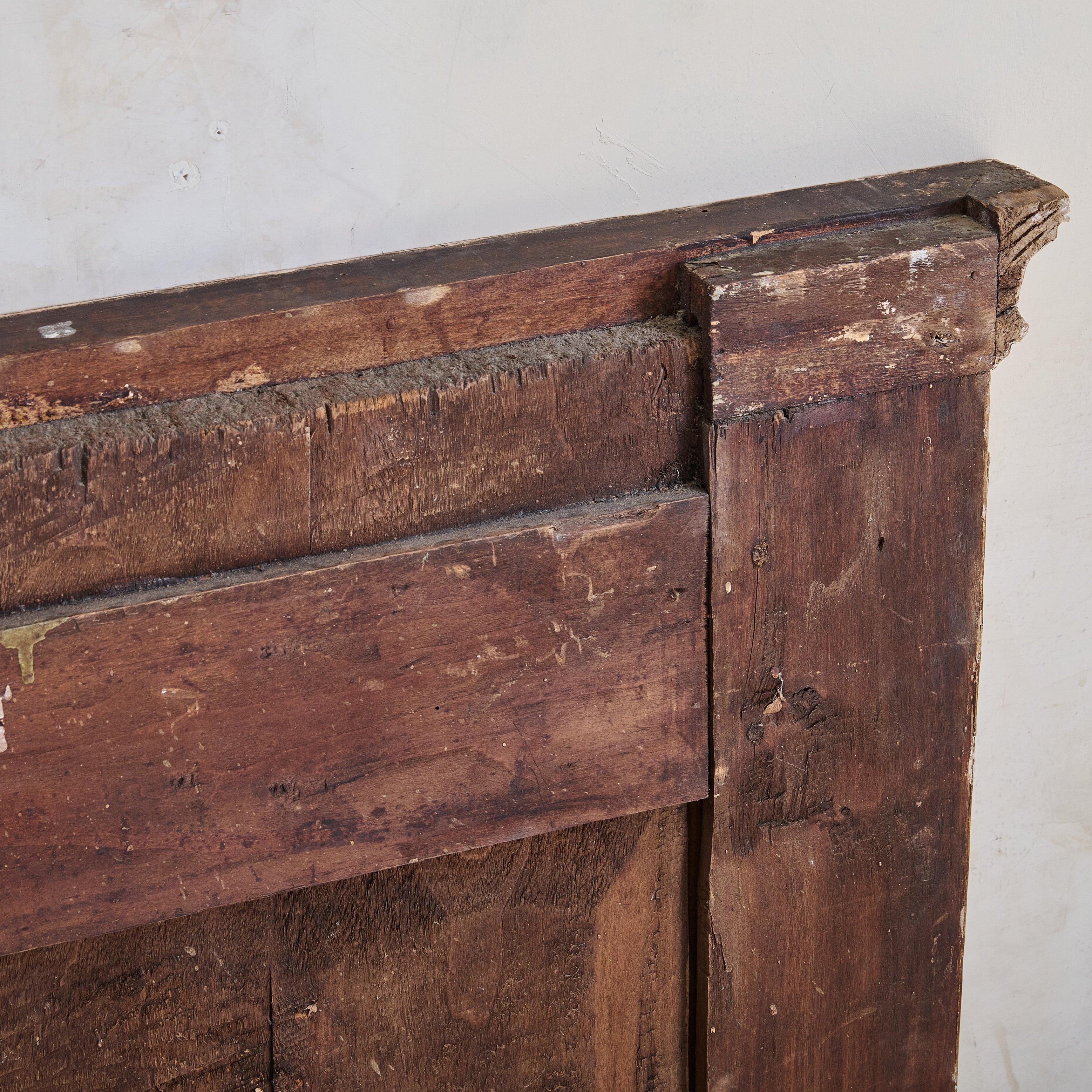 Italian Walnut + Gilt Wall Mirror, 18th Century For Sale 5