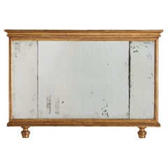 Italian Walnut + Gilt Wall Mirror, 18th Century