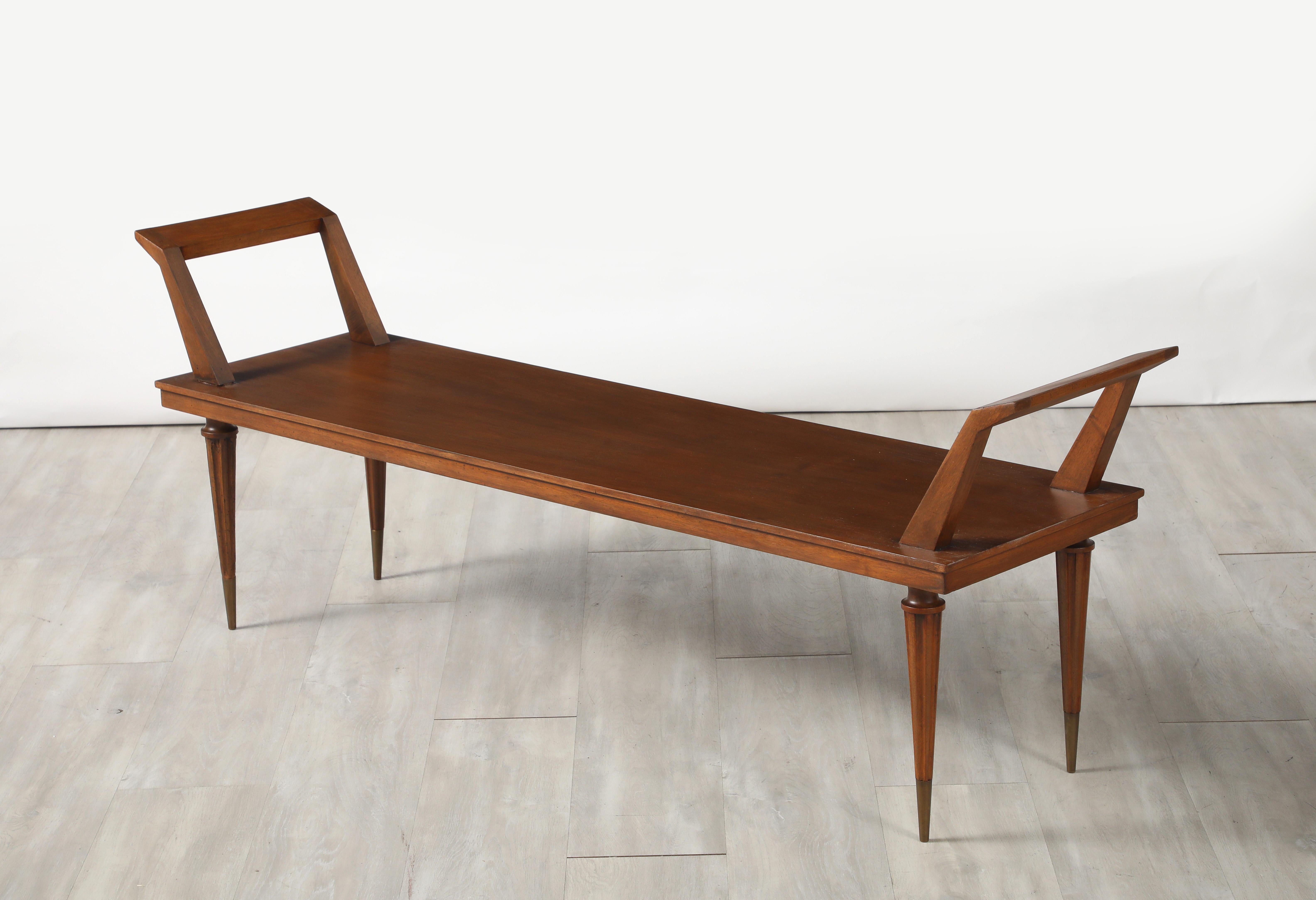 Banco largo italiano de nogal, Italia, hacia 1940 Nogal en venta