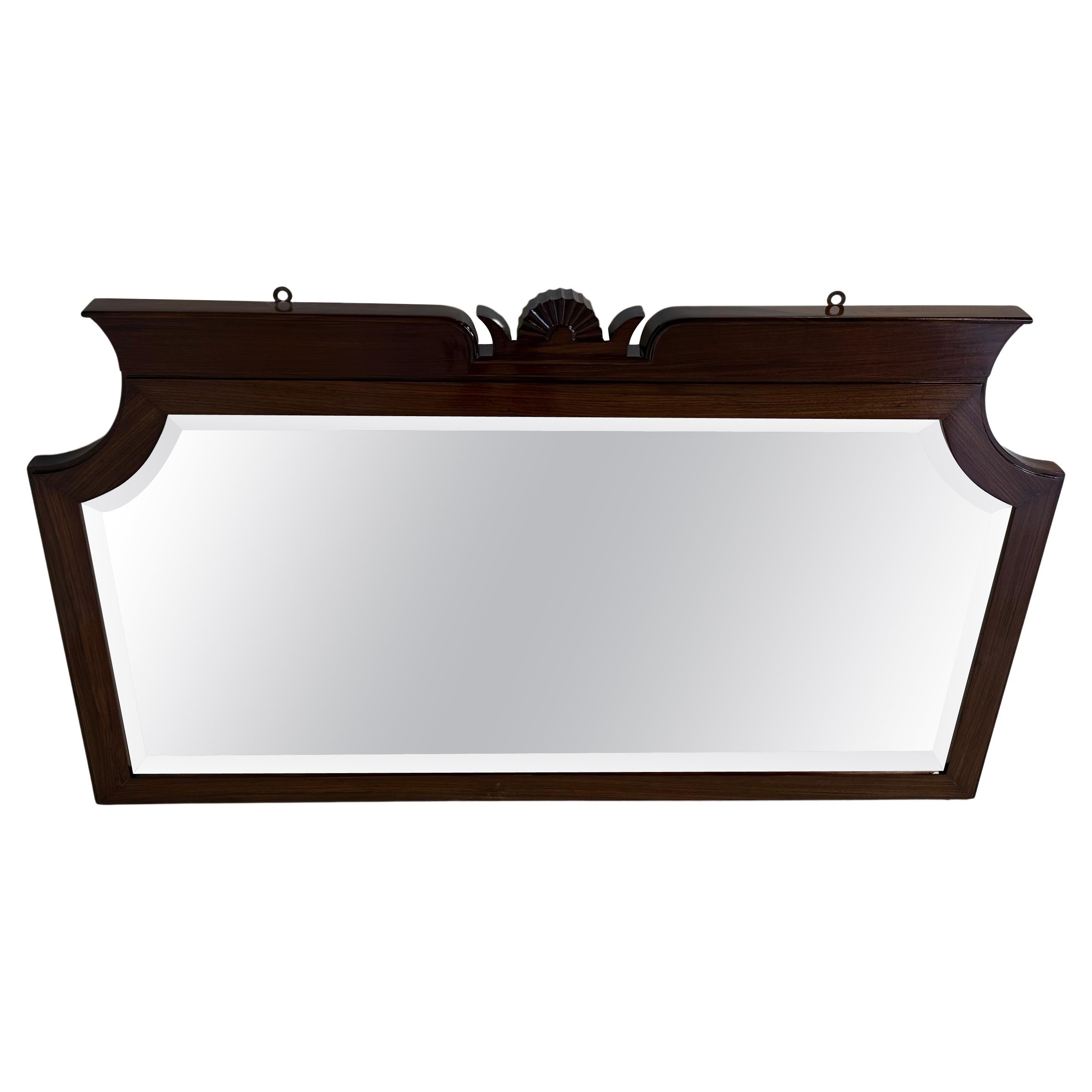 Miroir italien en noyer de Gio Ponti et L. Brusotti pour P. Lietti, 1928