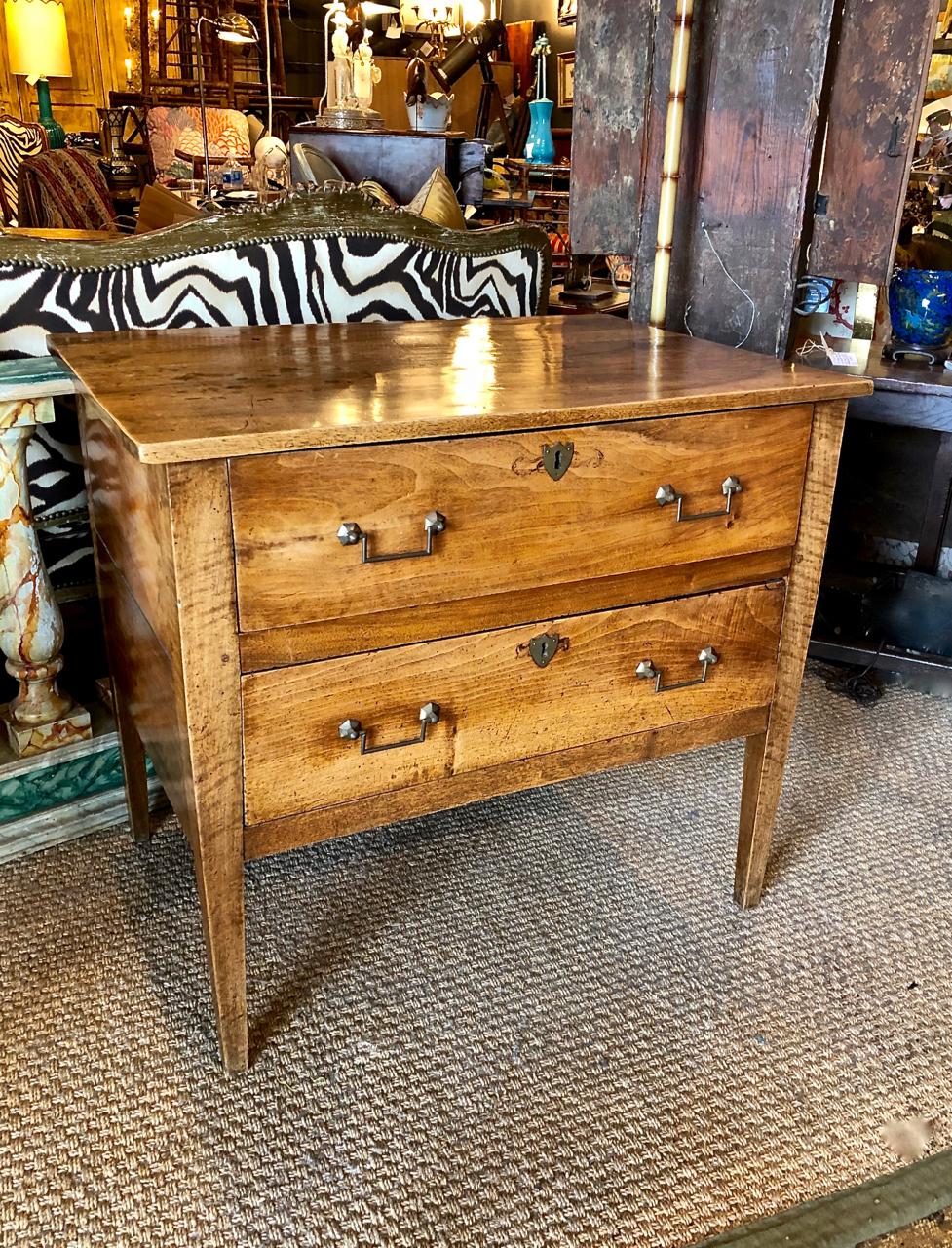 Italian Walnut Directoire-Style Chest of Drawers