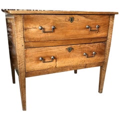 Antique Walnut Directoire-Style Chest of Drawers