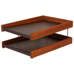 Italian Walnut Paper Tray by DAPCO