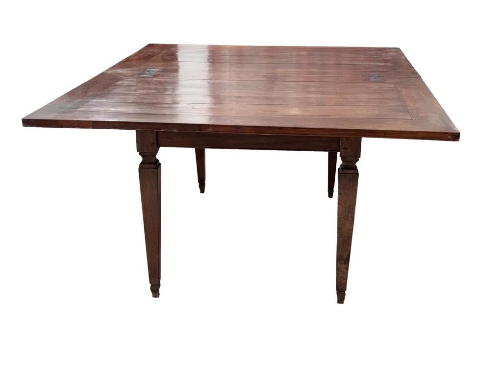 Italian Walnut Rectangular Dining Table, 19th Century, possibly earlier For Sale 8