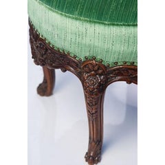 Italian Walnut Round Bench, 19th Century