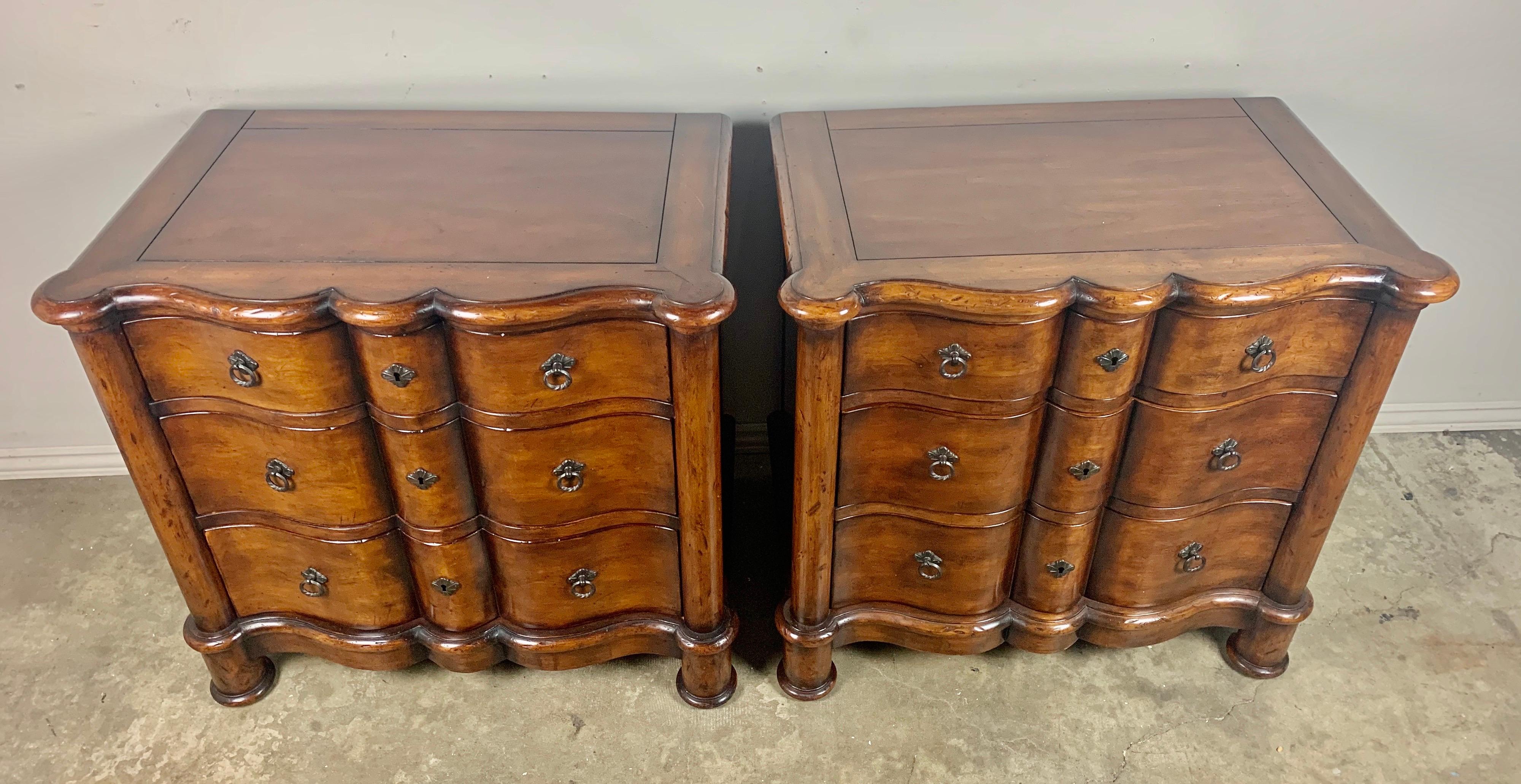 scalloped chest of drawers