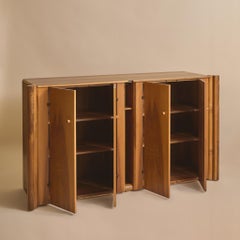 Italian Walnut 'Scuderia' Sideboard by Carlo Scarpa for Bernini, 1970s