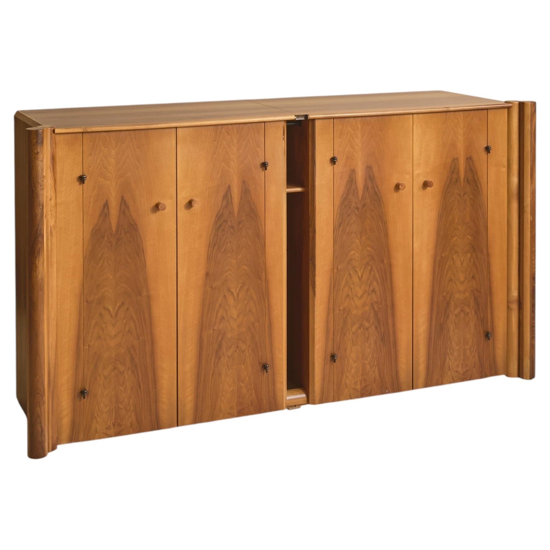 Italian Walnut 'Scuderia' Sideboard by Carlo Scarpa for Bernini, 1970s