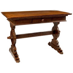 Italian Walnut Side Table, 18th Century