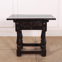 Italian Walnut Side Table