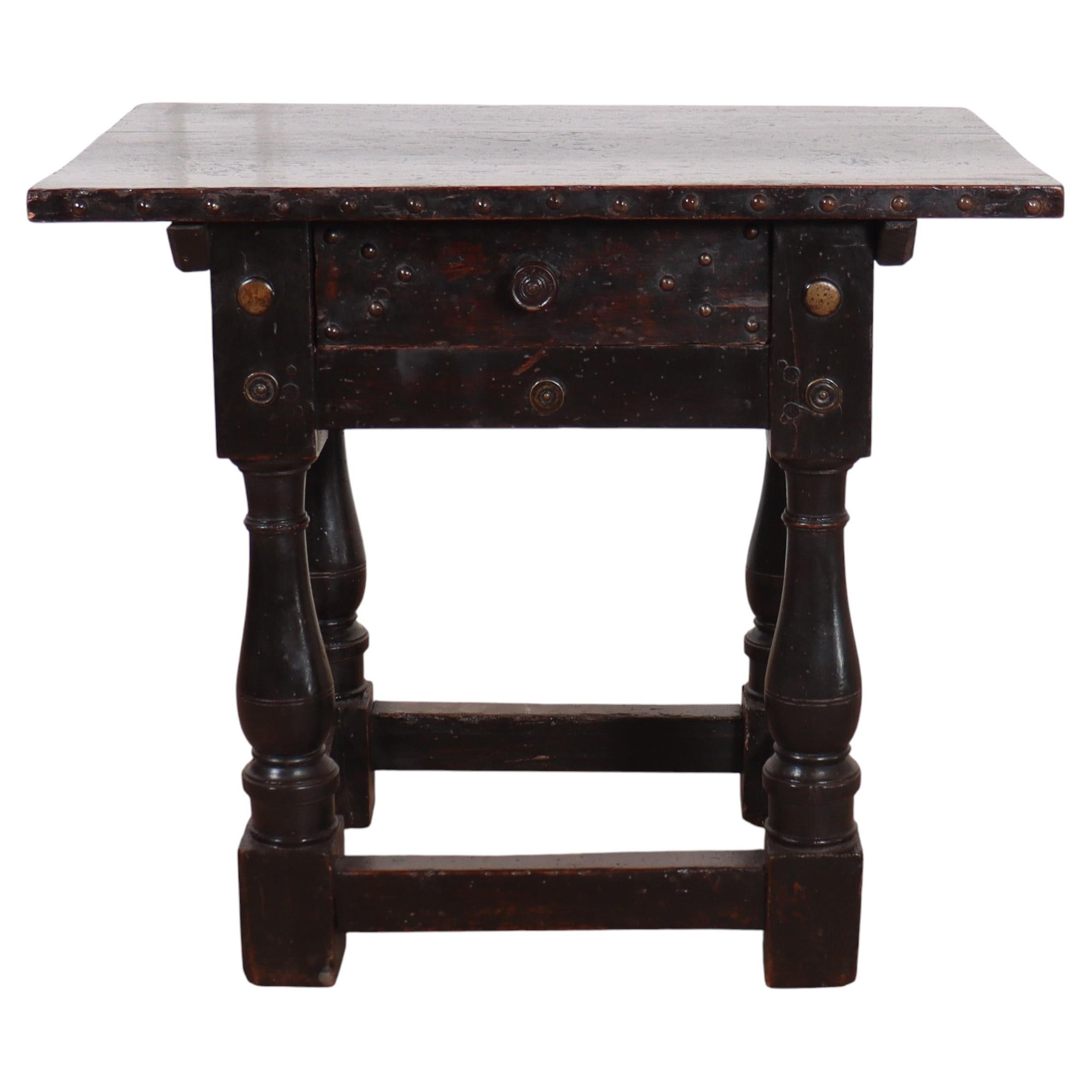 Italian Walnut Side Table