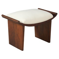 Italian Walnut Stool, circa 1940