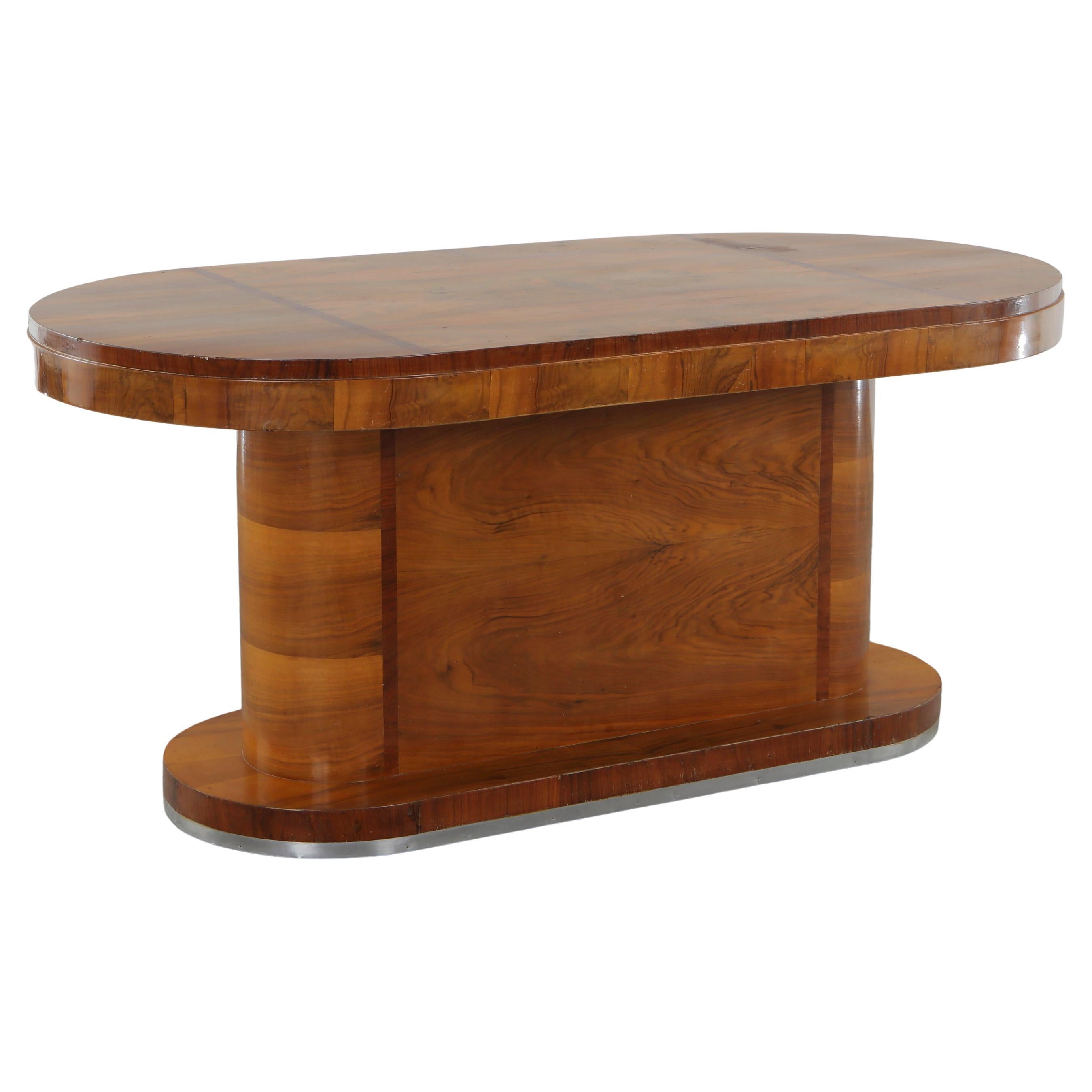 Italian Walnut Table, 1950s in vendita