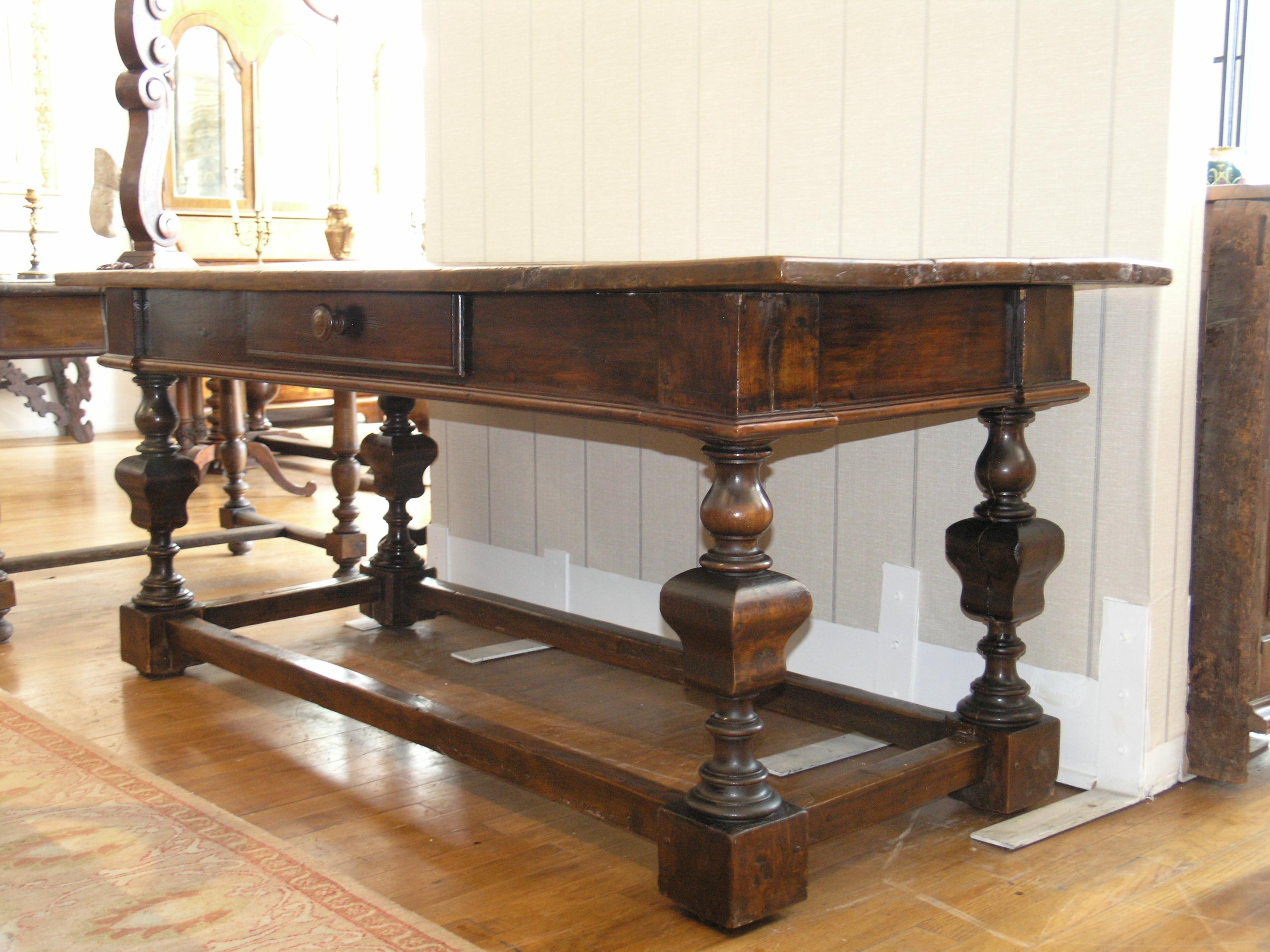 Italian Walnut Table, circa 1850 For Sale 3