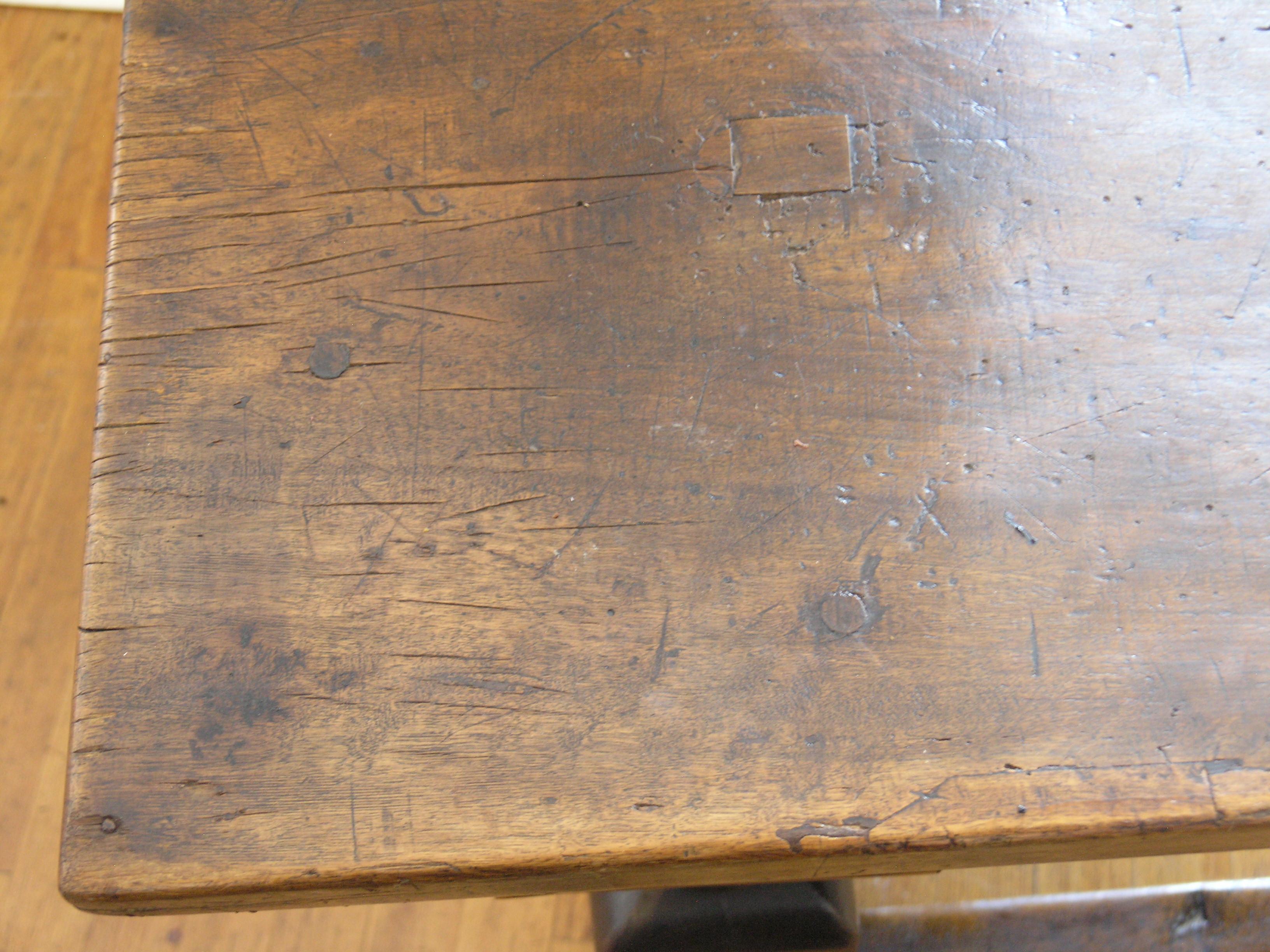 Italian Walnut Table, circa 1850 For Sale 4