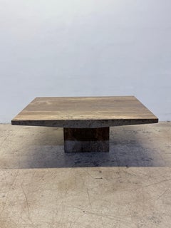 Tavolo da caffè o da cocktail in noce italiano con bordi arcuati, anni '90 - 2 o