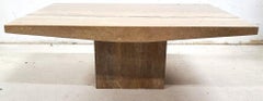 Italian Marble Coffee Cocktail Table Walnut Travertine by Stone International
