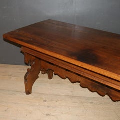 Italian Walnut Trestle Table