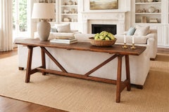 Italian Walnut Trestle Table