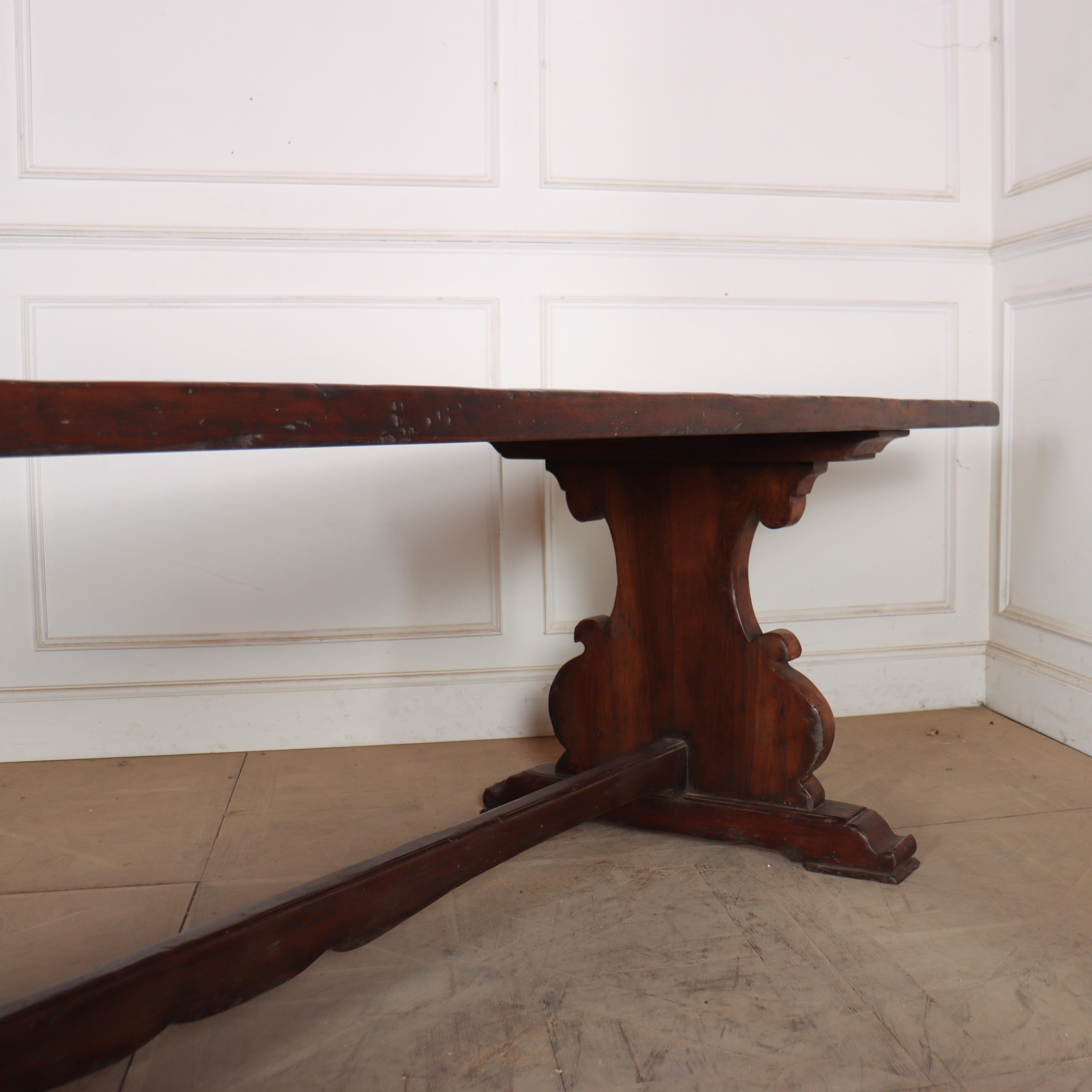 Mesa caballete italiana de nogal en Bueno estado para la venta en Leamington Spa, Warwickshire