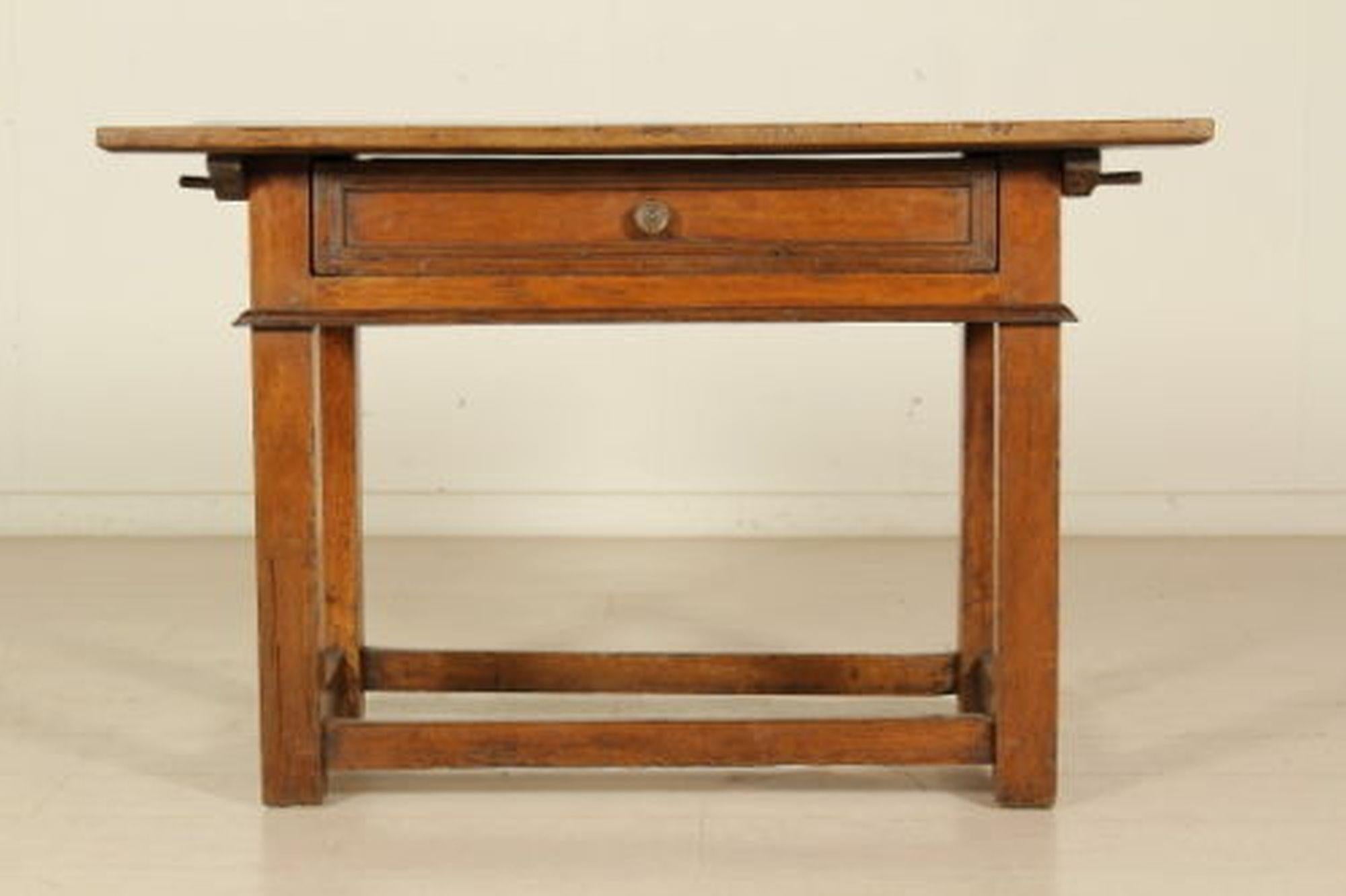 Carved Italian Walnut Writing Table, circa 1700 For Sale