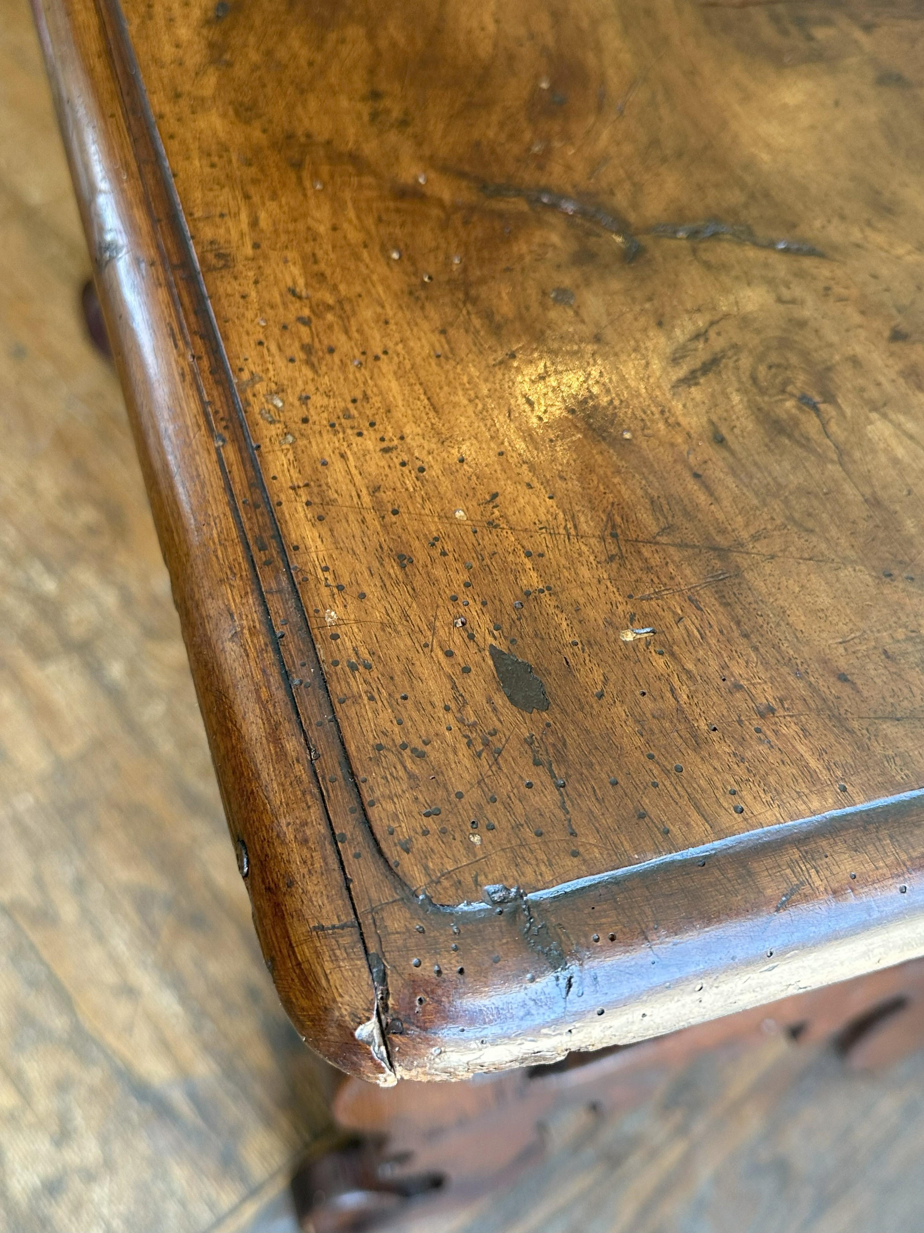 Italian Walnut Writing Table - Circa 1800 For Sale 4