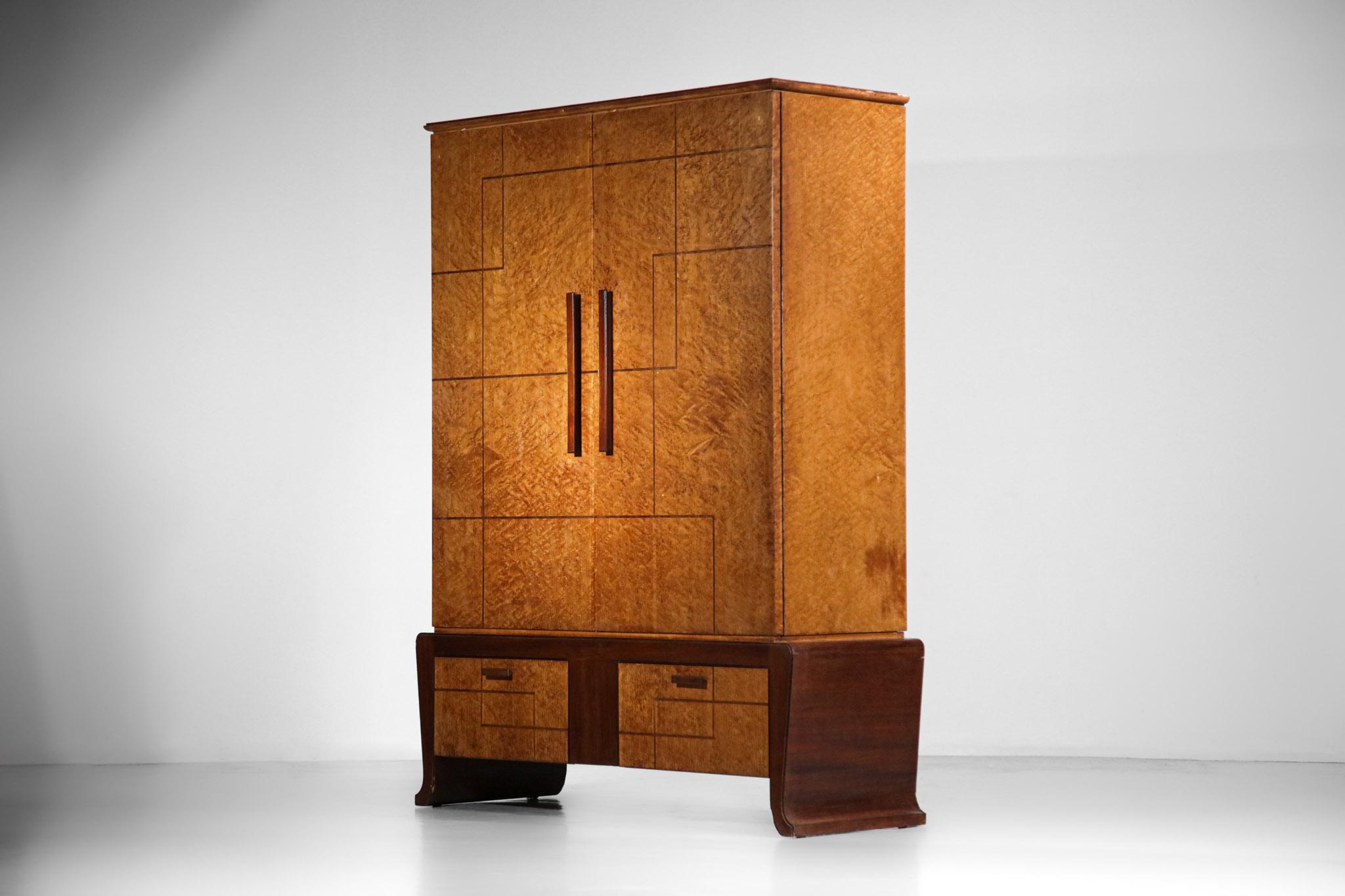 Italian Wardrobe Duo from the 50s/60s in the Style of Gio Ponti - F266 5