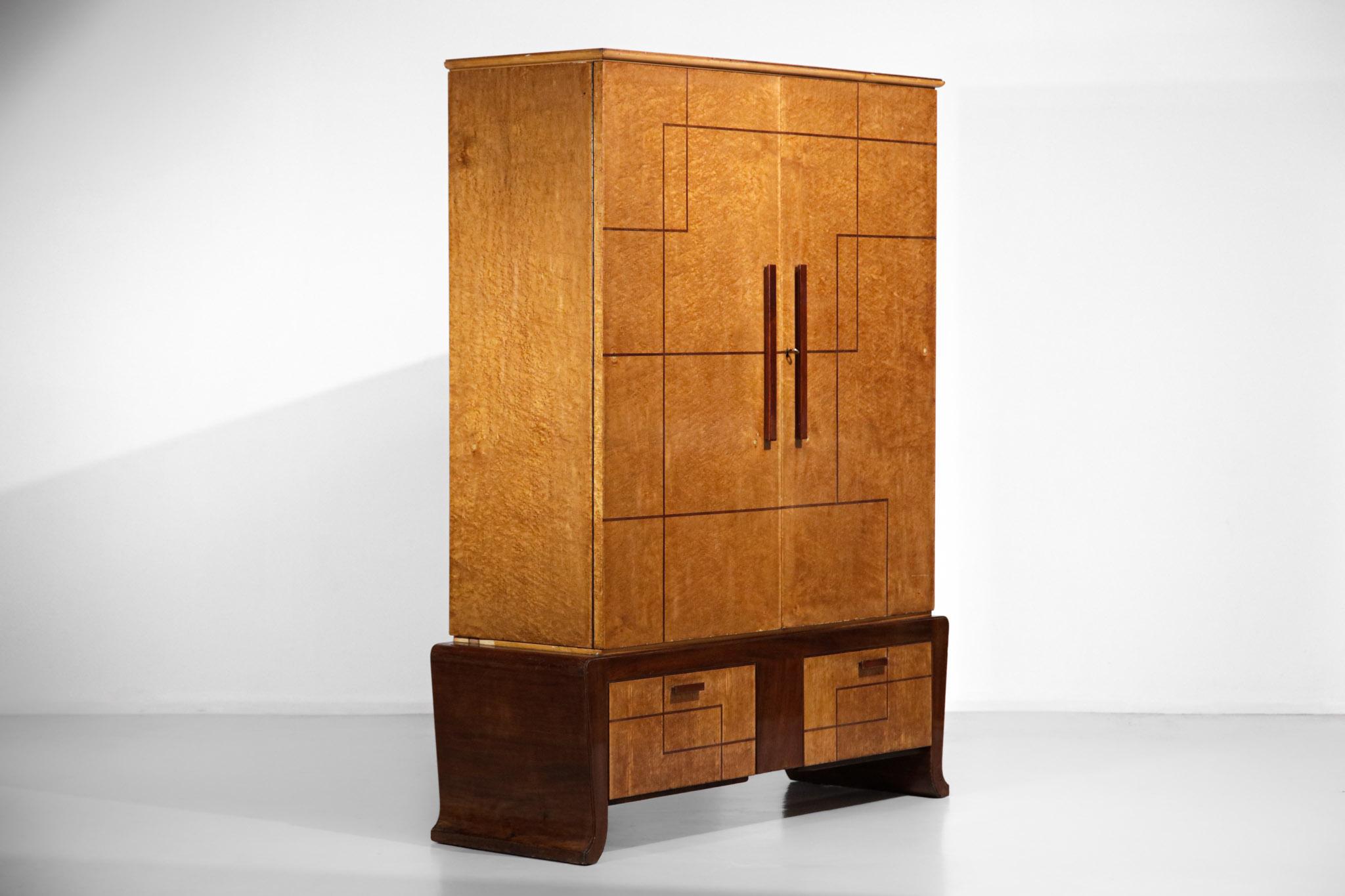 Italian Wardrobe Duo from the 50s/60s in the Style of Gio Ponti - F266 9