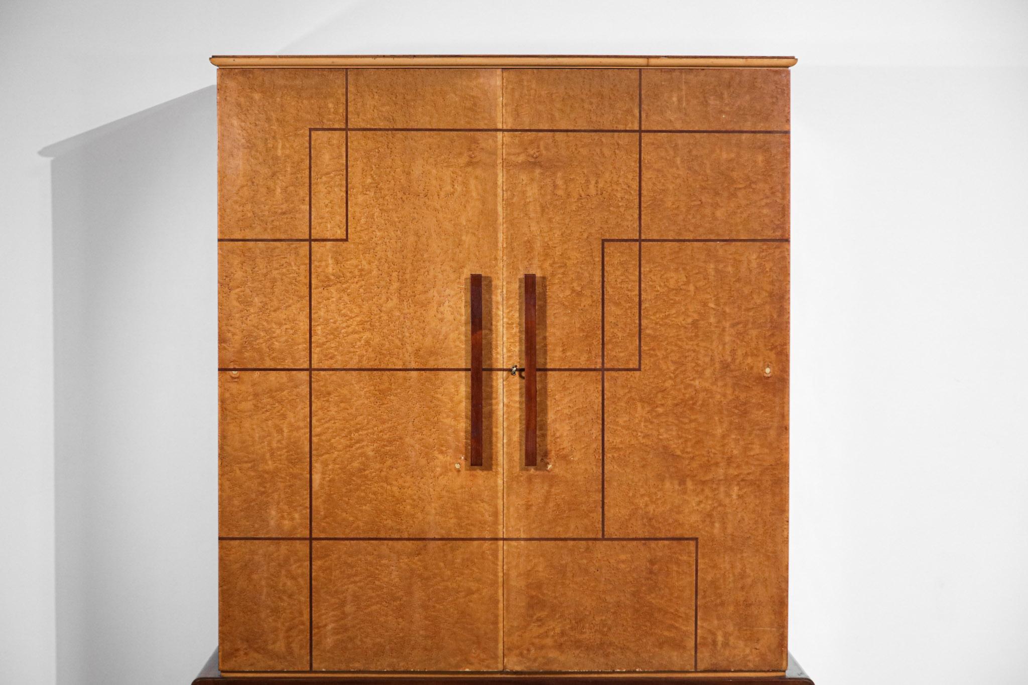 Italian Wardrobe Duo from the 50s/60s in the Style of Gio Ponti - F266 11