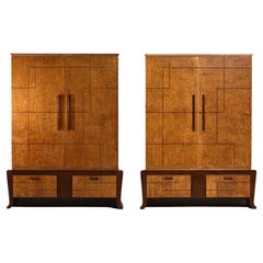 Italian Wardrobe Duo from the 50s/60s in the Style of Gio Ponti - F266
