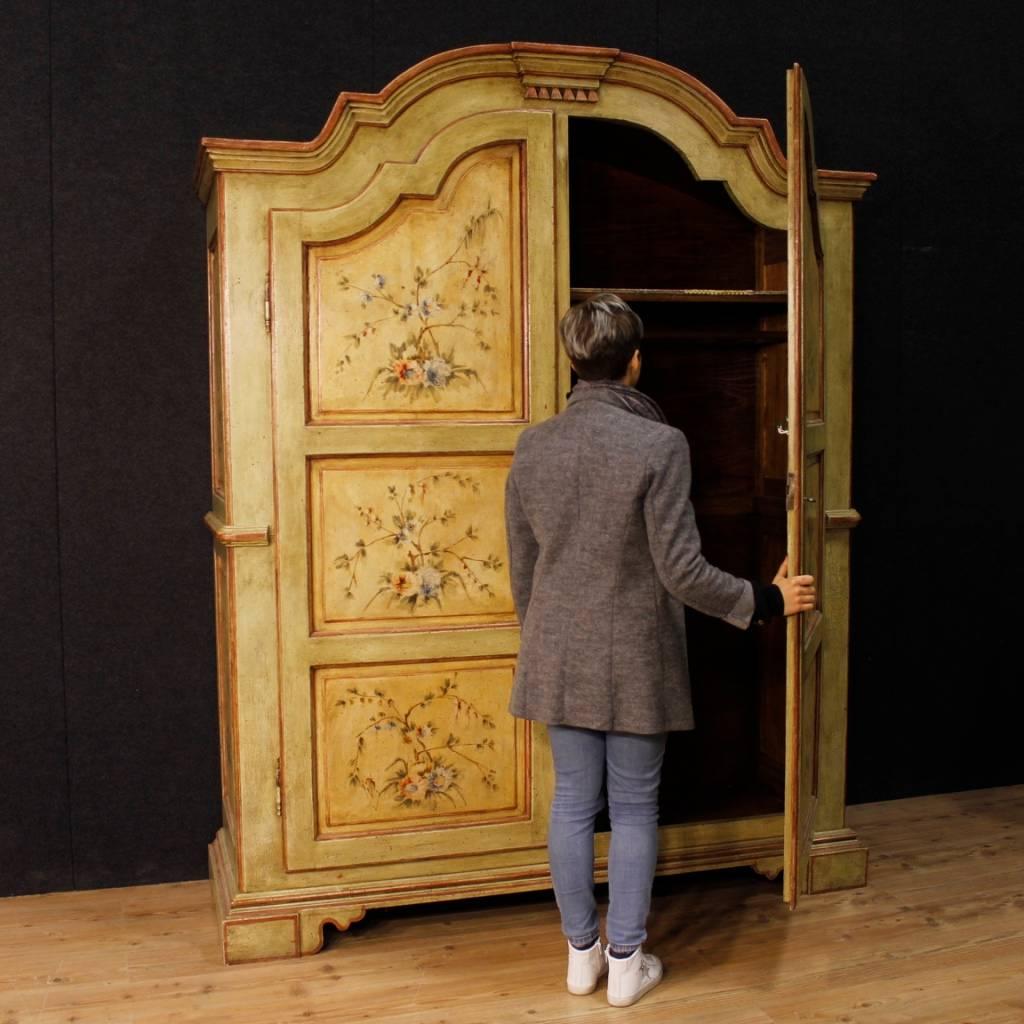 Italian Wardrobe in Lacquered and Painted Wood from 20th Century 8