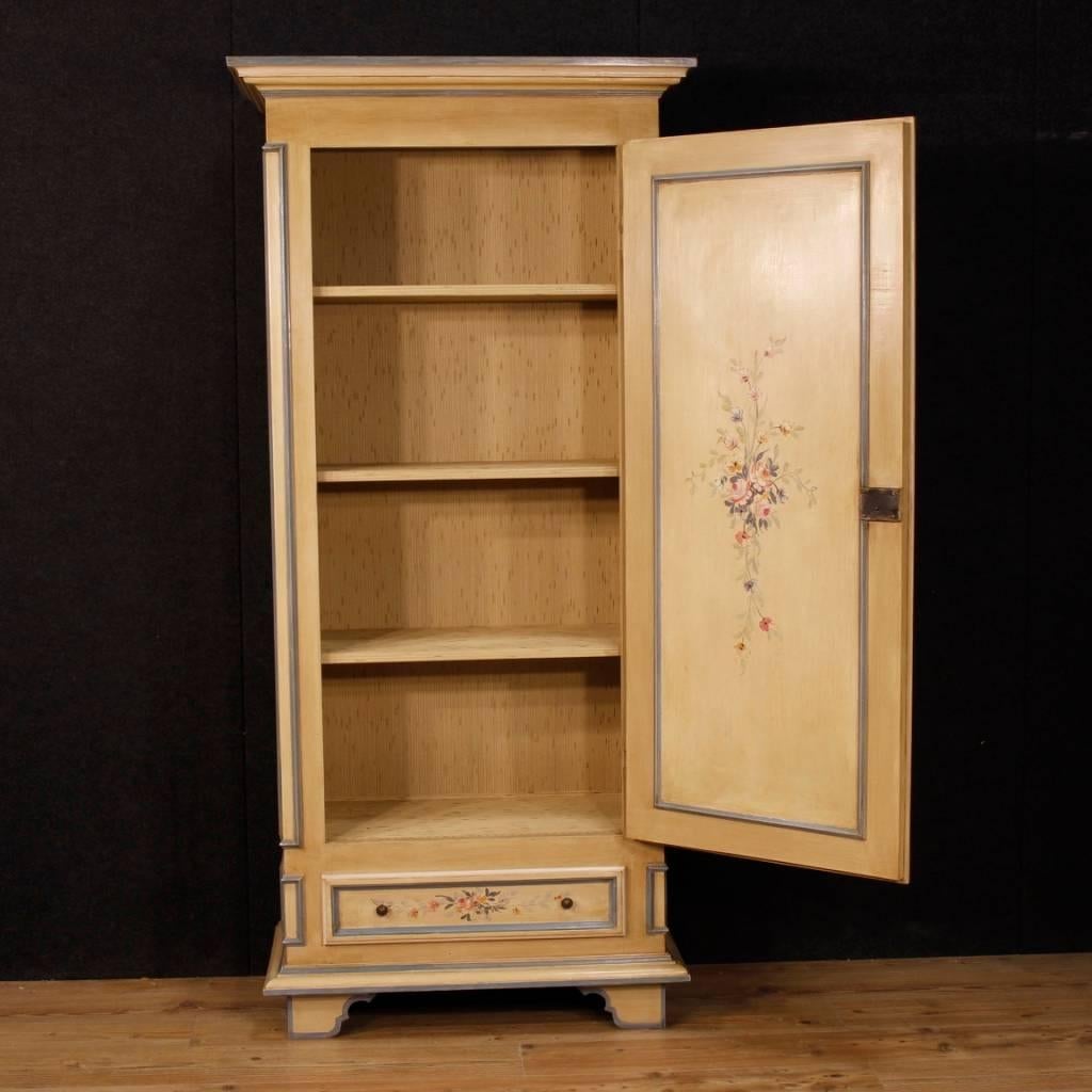 Italian Wardrobe in Lacquered and Painted Wood in Louis XVI Style 4