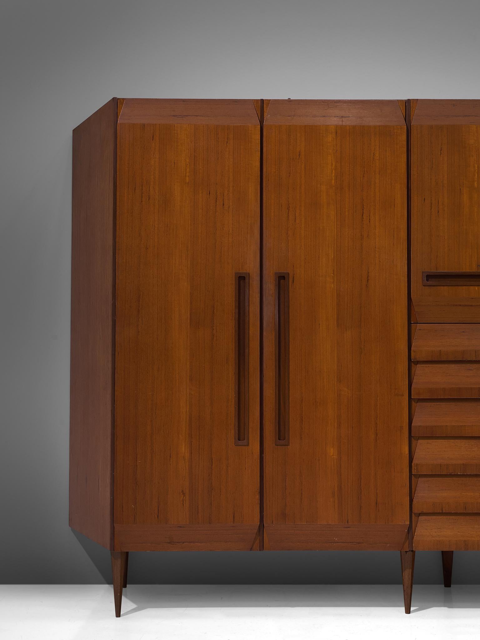Italian Wardrobe in Teak, 1960s 1