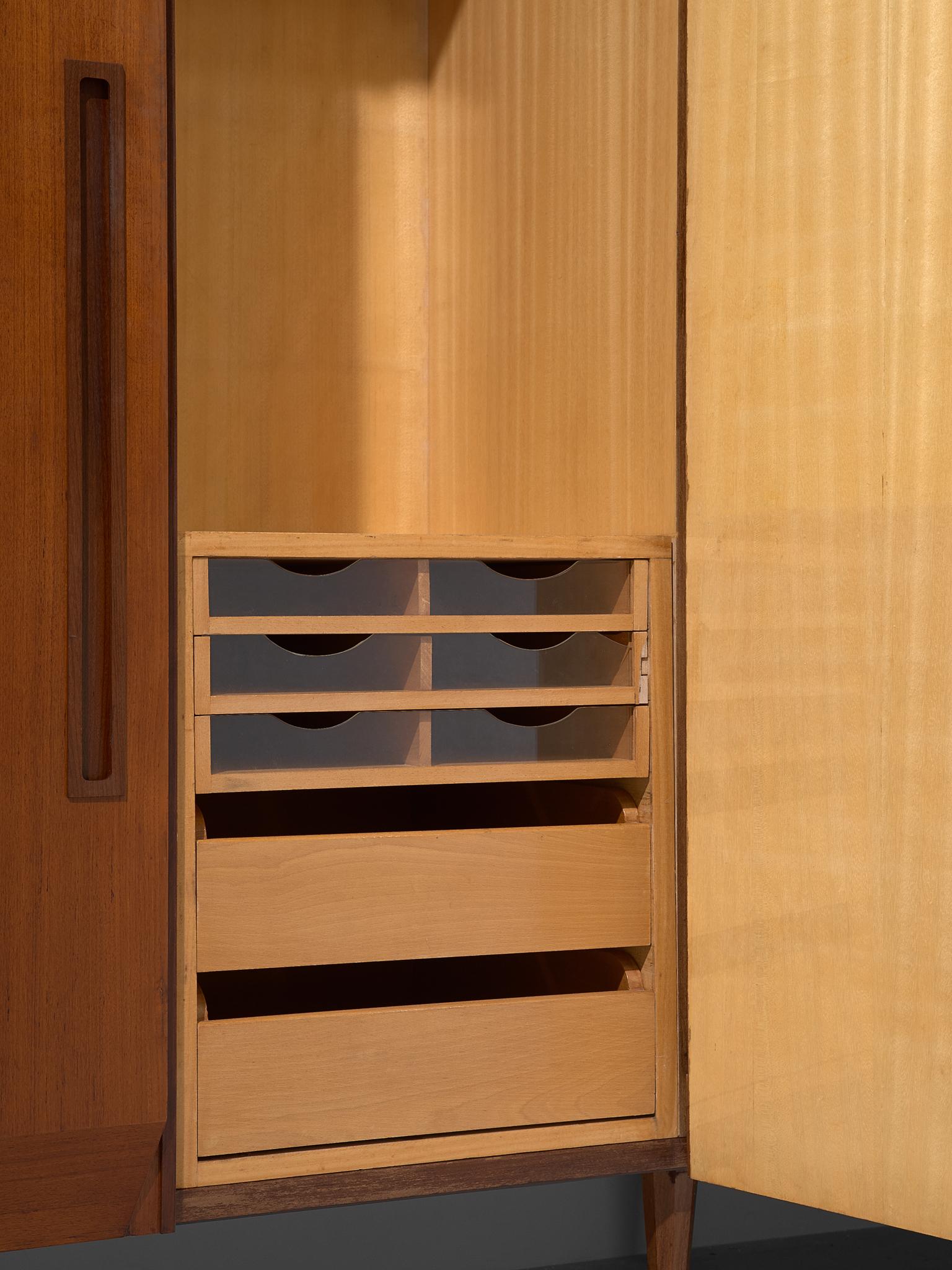 Italian Wardrobe in Teak, 1960s 3