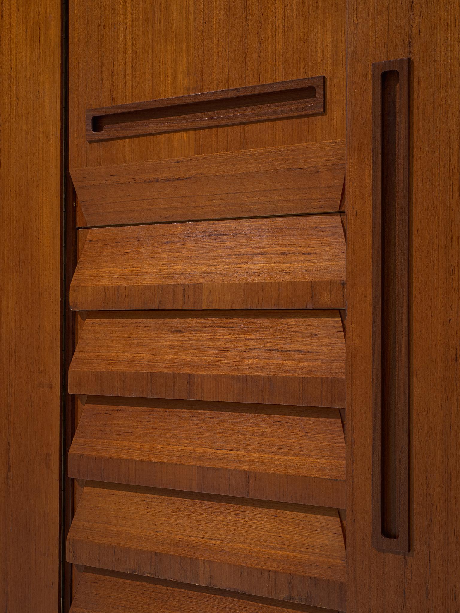 Italian Wardrobe in Teak, 1960s 4