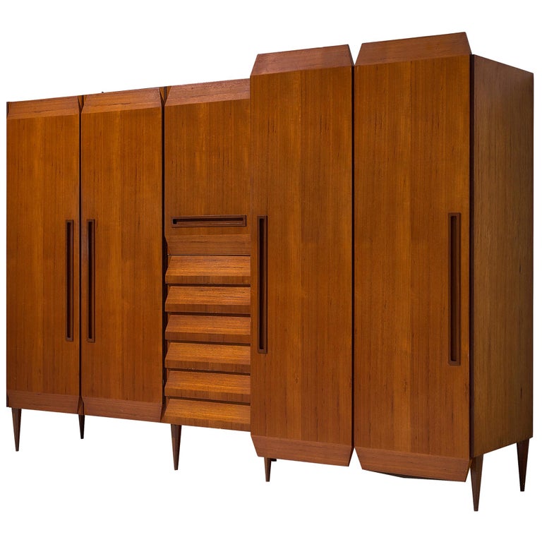 Italian Wardrobe in Teak, 1960s 1