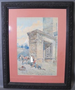 Italian Watercolor by Mariano De Franceschi