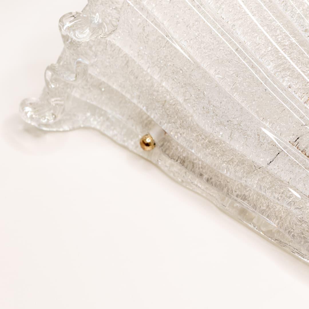 Italian Wavy Glass Sconce 2