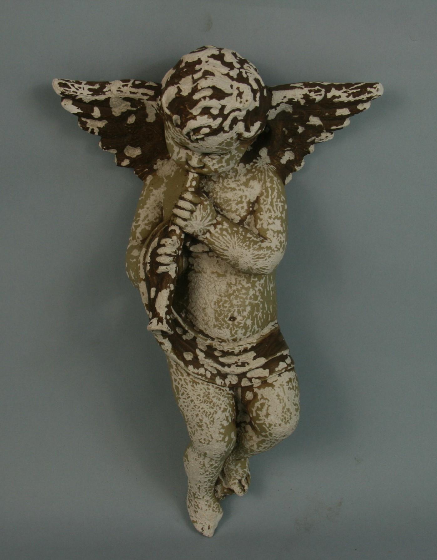 Italian Architectural Weathered Gesso Putto Sculpture 3