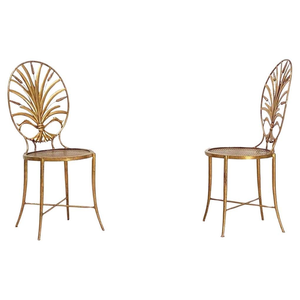 Italian Wheat Sheaf Chairs by S. Salvadori, Firenze - Individually Priced For Sale 3